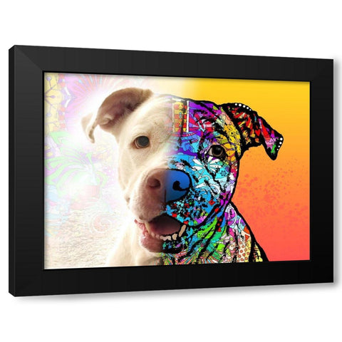 Gayl_Hyde Lola Black Modern Wood Framed Art Print with Double Matting by Dean Russo Collection