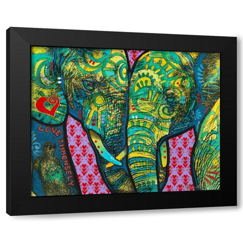 Love Immensely Black Modern Wood Framed Art Print with Double Matting by Dean Russo Collection