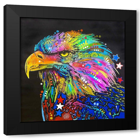 Bald Eagle Black Modern Wood Framed Art Print by Dean Russo Collection