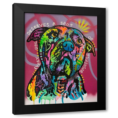 A Spot Of Sunshine Black Modern Wood Framed Art Print by Dean Russo Collection