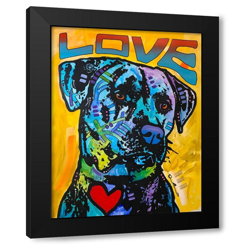 Gentle Giant Black Modern Wood Framed Art Print with Double Matting by Dean Russo Collection