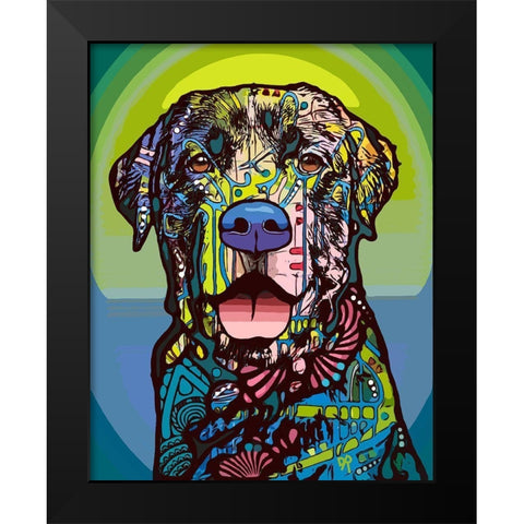 Indelible Lab Black Modern Wood Framed Art Print by Dean Russo Collection