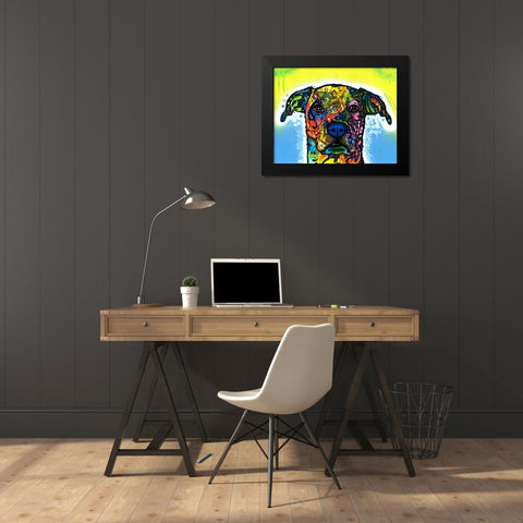Fiesta Black Modern Wood Framed Art Print by Dean Russo Collection