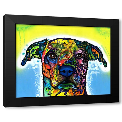Fiesta Black Modern Wood Framed Art Print by Dean Russo Collection