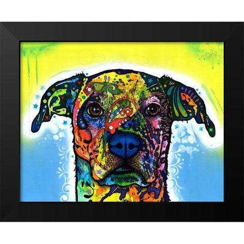 Fiesta Black Modern Wood Framed Art Print by Dean Russo Collection