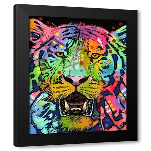 Wild Black Modern Wood Framed Art Print by Dean Russo Collection