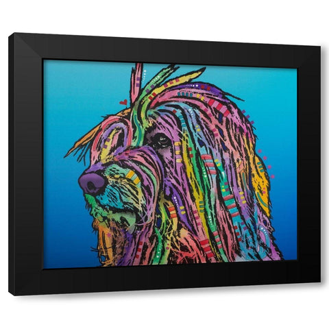 Scarlett Black Modern Wood Framed Art Print with Double Matting by Dean Russo Collection