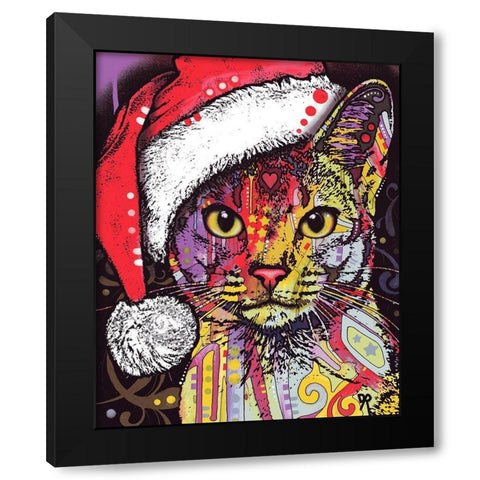 Abyssinian Christmas Edition Black Modern Wood Framed Art Print by Dean Russo Collection