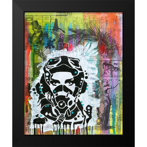 All Geared Up Black Modern Wood Framed Art Print by Dean Russo Collection