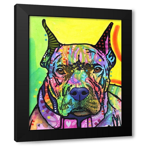 Stare Down Black Modern Wood Framed Art Print with Double Matting by Dean Russo Collection