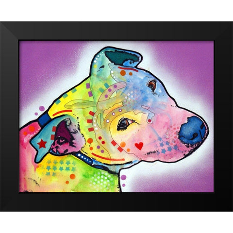 mucca work Black Modern Wood Framed Art Print by Dean Russo Collection