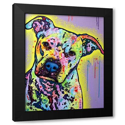 Sugar Black Modern Wood Framed Art Print with Double Matting by Dean Russo Collection