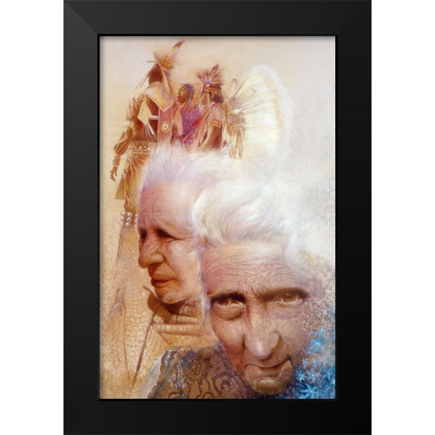 Indian Market Black Modern Wood Framed Art Print by Lund, Denton