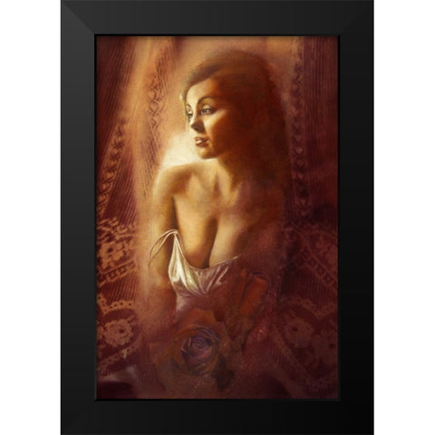 Dakota Rose Black Modern Wood Framed Art Print by Lund, Denton