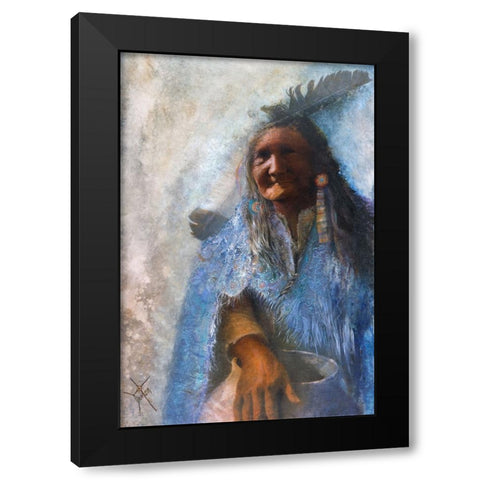 The Medicine Blanket Black Modern Wood Framed Art Print with Double Matting by Lund, Denton