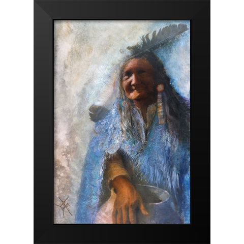 The Medicine Blanket Black Modern Wood Framed Art Print by Lund, Denton