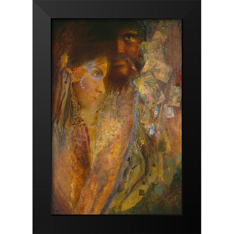 Gypsy Sunset Black Modern Wood Framed Art Print by Lund, Denton