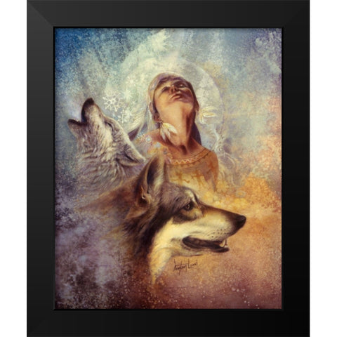 Winter Song Black Modern Wood Framed Art Print by Lund, Denton