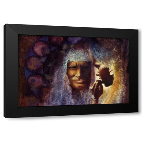 Consultation Black Modern Wood Framed Art Print with Double Matting by Lund, Denton