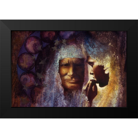 Consultation Black Modern Wood Framed Art Print by Lund, Denton