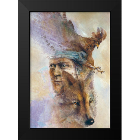 Spirits Of The Wild Black Modern Wood Framed Art Print by Lund, Denton