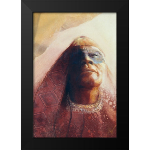 Waiting For A Vision Black Modern Wood Framed Art Print by Lund, Denton