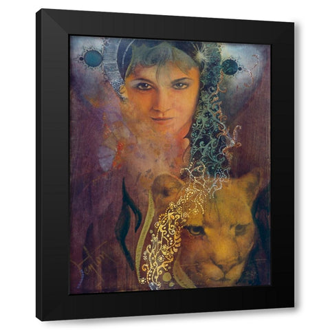 Sacred Space Black Modern Wood Framed Art Print with Double Matting by Lund, Denton