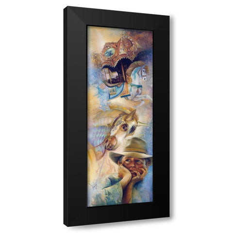 Daydreams Black Modern Wood Framed Art Print with Double Matting by Lund, Denton