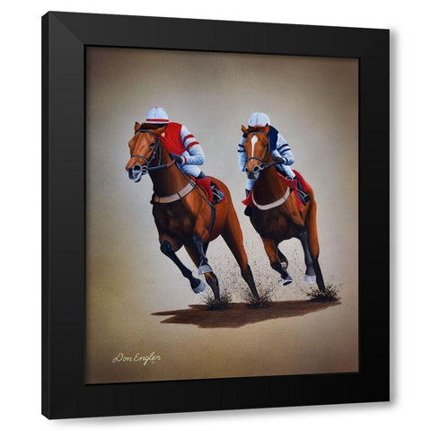 Heading for Home Black Modern Wood Framed Art Print with Double Matting by Engler, Don