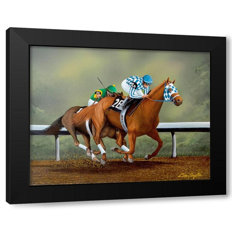 Let Him Go Black Modern Wood Framed Art Print with Double Matting by Engler, Don