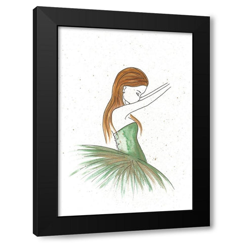 007b Black Modern Wood Framed Art Print with Double Matting by Steel, Emma