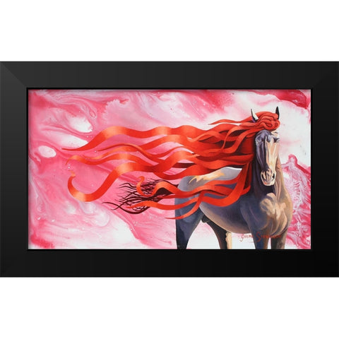 Black Watch Black Modern Wood Framed Art Print by Stevenson, Graeme