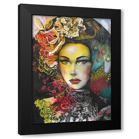 One Night In Bangkok Black Modern Wood Framed Art Print with Double Matting by Stevenson, Graeme