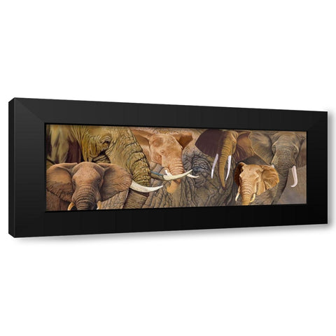 Long Ele Black Modern Wood Framed Art Print by Stevenson, Graeme