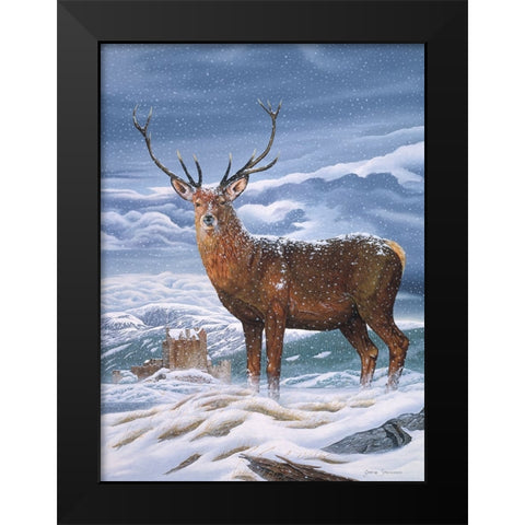Royal Scot Black Modern Wood Framed Art Print by Stevenson, Graeme