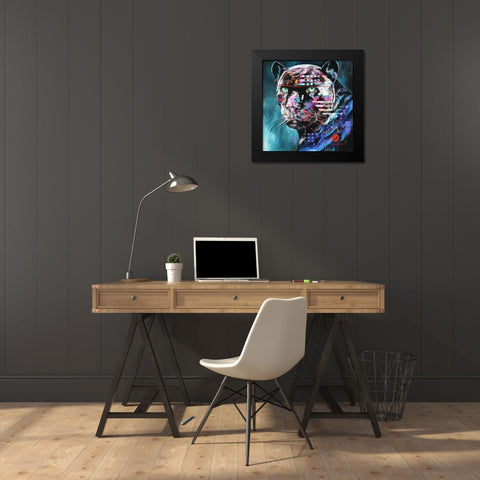 The Black Night Black Modern Wood Framed Art Print by Stevenson, Graeme