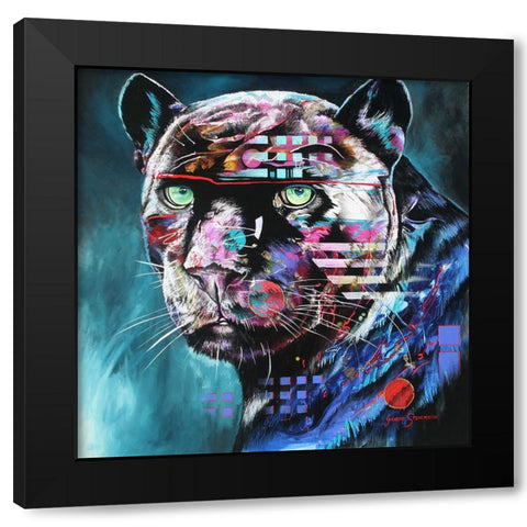 The Black Night Black Modern Wood Framed Art Print by Stevenson, Graeme