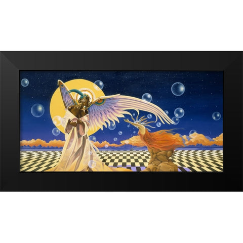 The Guff Black Modern Wood Framed Art Print by Stevenson, Graeme