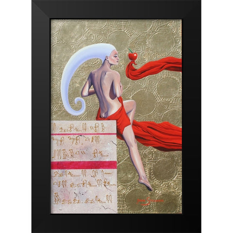 The Message Black Modern Wood Framed Art Print by Stevenson, Graeme
