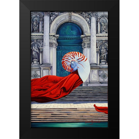 The Mind Of Evolution Black Modern Wood Framed Art Print by Stevenson, Graeme