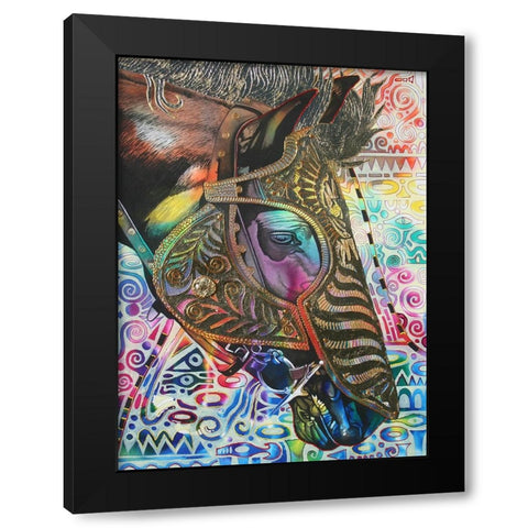 I am War Horse Black Modern Wood Framed Art Print with Double Matting by Stevenson, Graeme