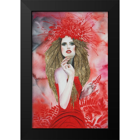 Open Your Heart To Every Season Black Modern Wood Framed Art Print by Stevenson, Graeme
