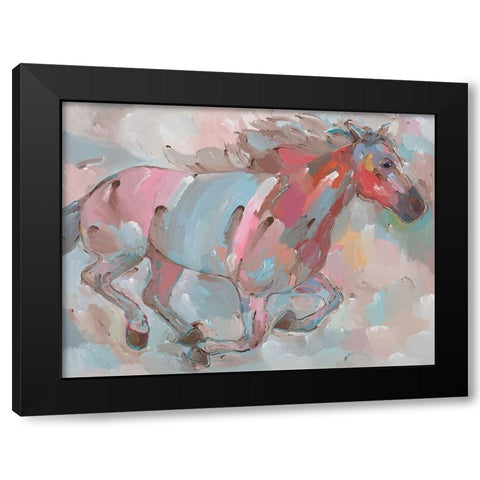Forever Forward Black Modern Wood Framed Art Print with Double Matting by Khorasani, Hooshang