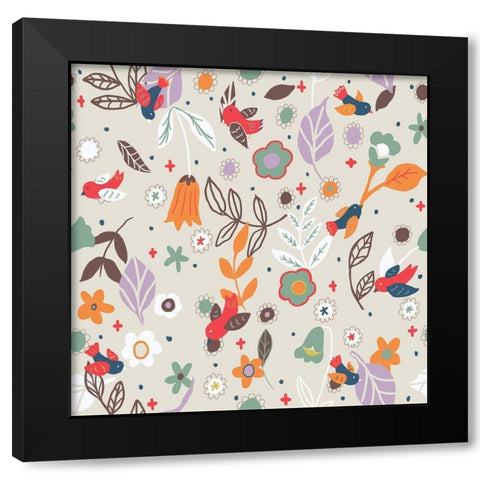 Sunshine In Autumn Black Modern Wood Framed Art Print by HUE and MI and Sangita