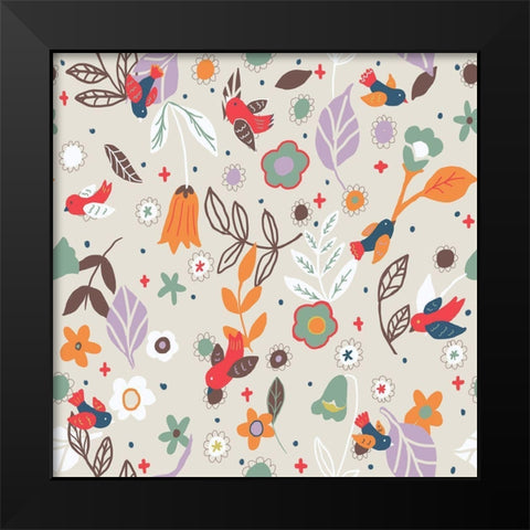 Sunshine In Autumn Black Modern Wood Framed Art Print by HUE and MI and Sangita