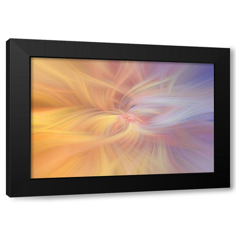 Mystery of Colors Art of Harmony Black Modern Wood Framed Art Print by Jenny Rainbow Fine Art