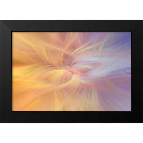 Mystery of Colors Art of Harmony Black Modern Wood Framed Art Print by Jenny Rainbow Fine Art
