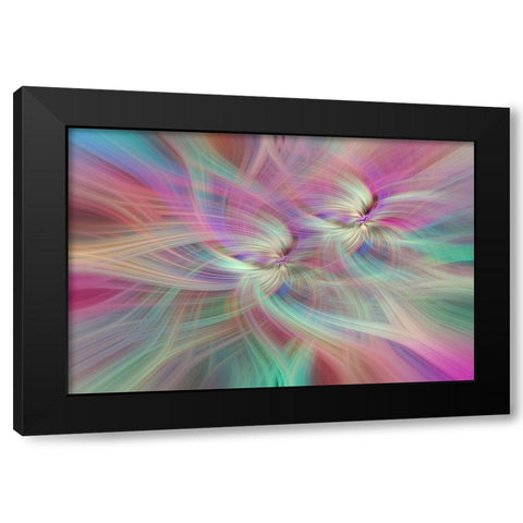 Mystery of Colors Double Rainbow Luck Black Modern Wood Framed Art Print by Jenny Rainbow Fine Art