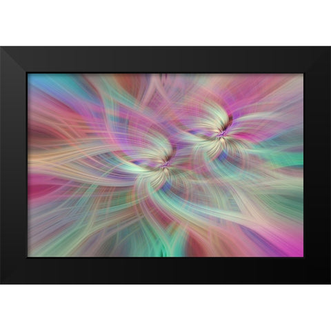 Mystery of Colors Double Rainbow Luck Black Modern Wood Framed Art Print by Jenny Rainbow Fine Art
