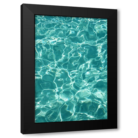 Water Meditation 1 Black Modern Wood Framed Art Print by Jenny Rainbow Fine Art